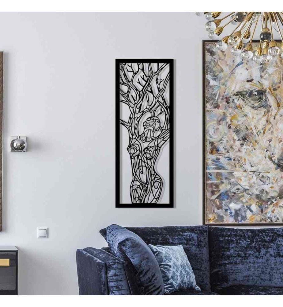 Decorative Metal Wall Accessory, Black, Metal
