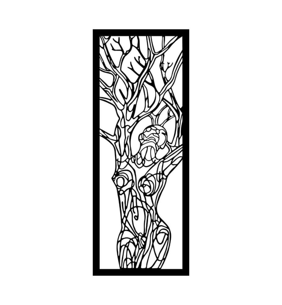 Decorative Metal Wall Accessory, Black, Metal