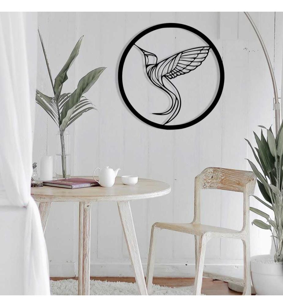 Decorative Metal Wall Accessory, Black, Metal