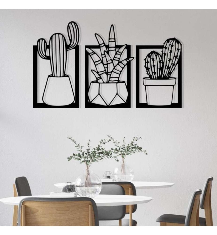 Decorative Metal Wall Accessory, Black, Metal