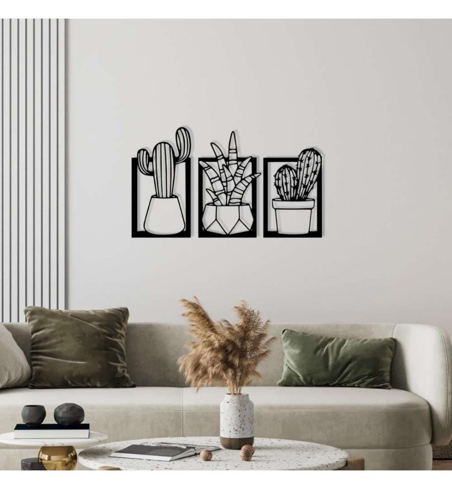 Decorative Metal Wall Accessory, Black, Metal