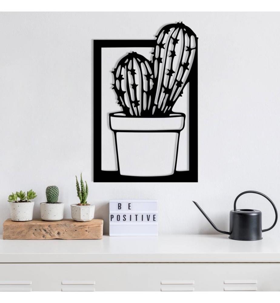 Decorative Metal Wall Accessory, Black, Metal