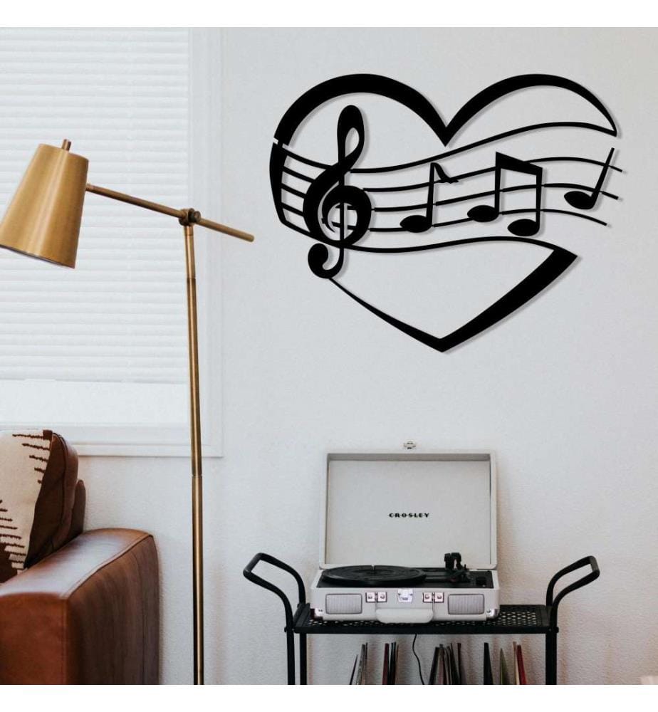 Decorative Metal Wall Accessory, Black, Metal