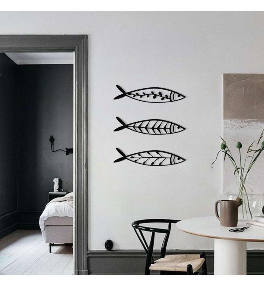 Decorative Metal Wall Accessory, Black, Metal
