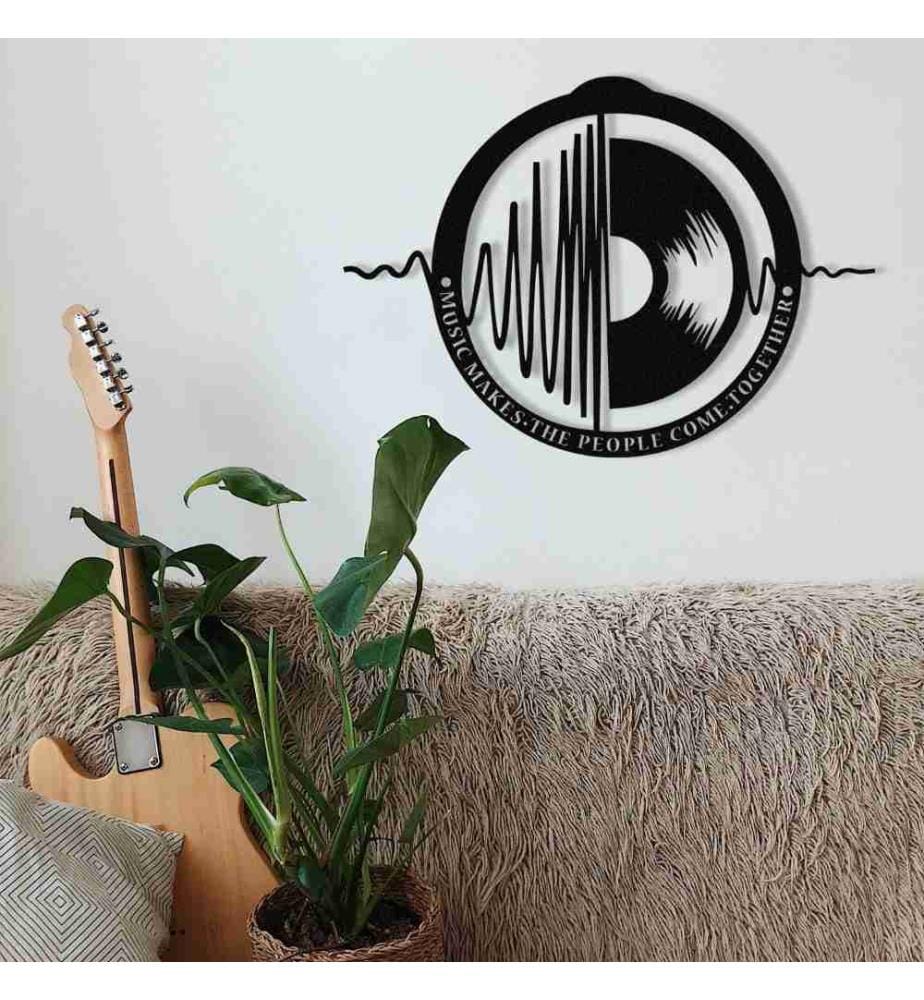 Decorative Metal Wall Accessory, Black, Metal