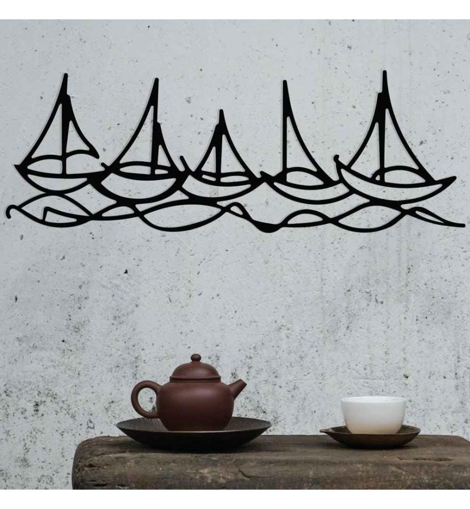 Decorative Metal Wall Accessory, Black, Metal