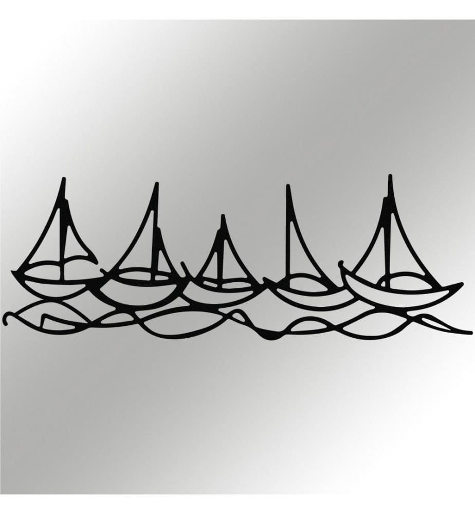 Decorative Metal Wall Accessory, Black, Metal
