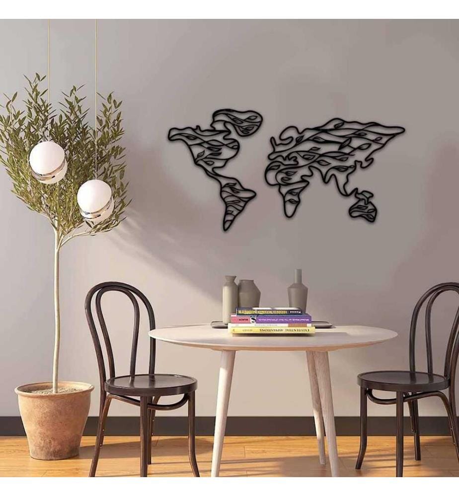 Decorative Metal Wall Accessory, Black, Metal