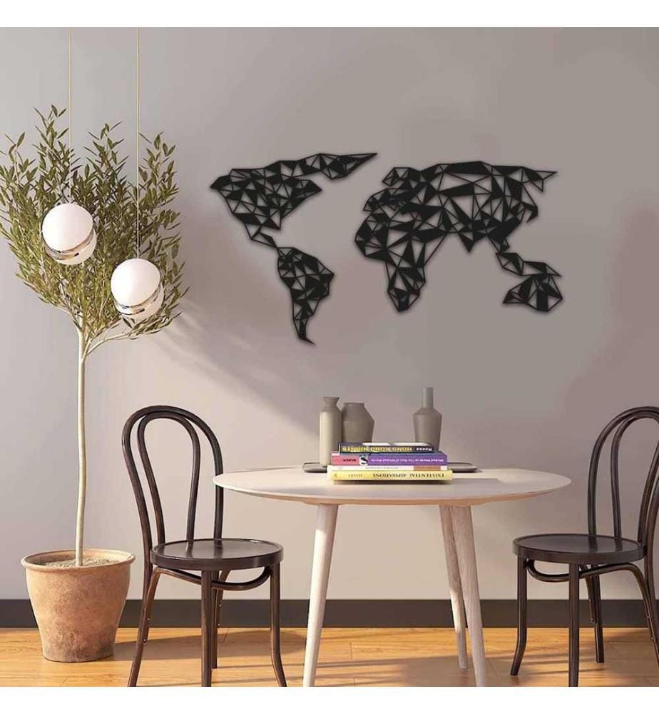 Decorative Metal Wall Accessory, Black, Metal