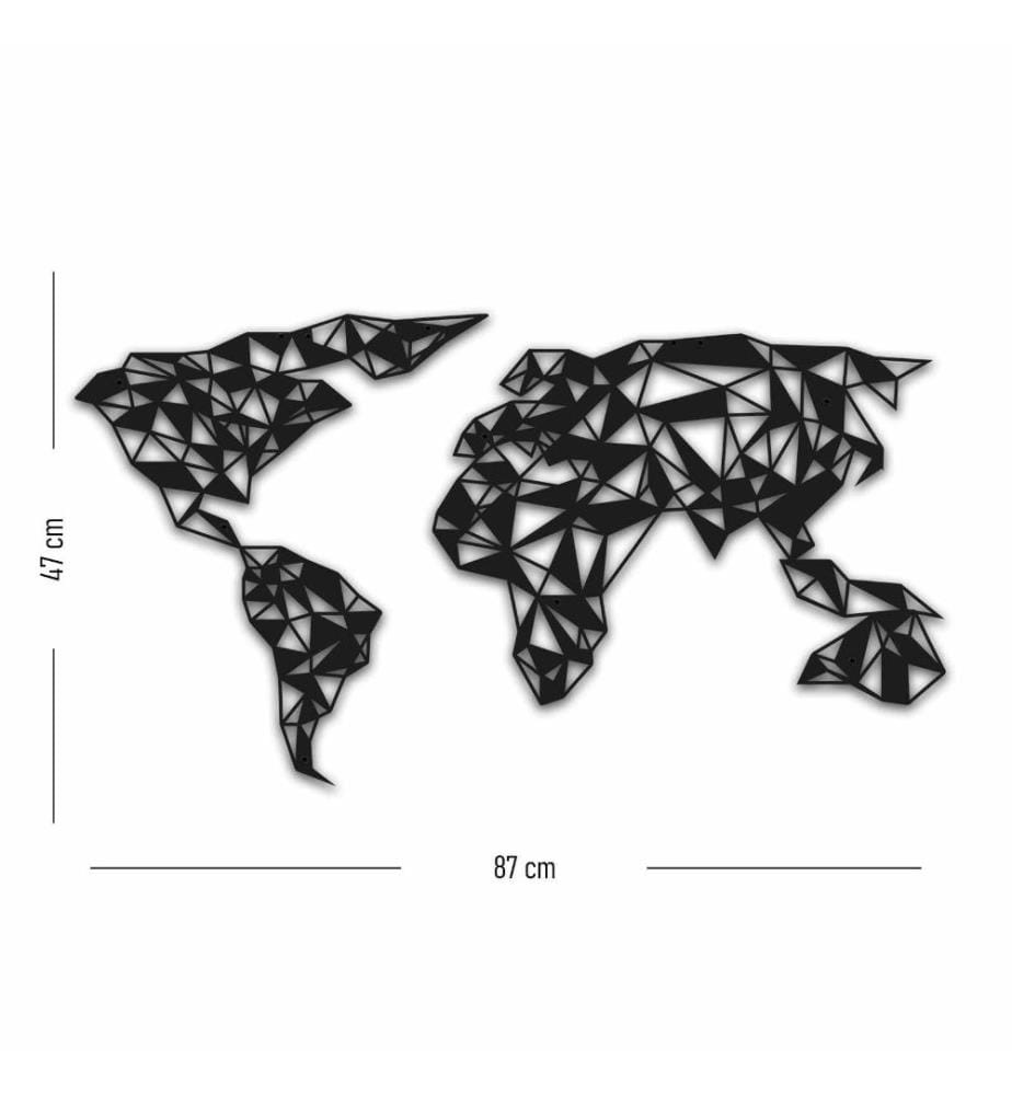 Decorative Metal Wall Accessory, Black, Metal