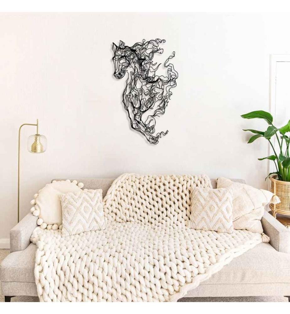 Decorative Metal Wall Accessory, Black, Steel
