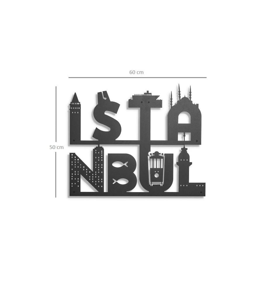 Decorative Metal Wall Accessory, Black, Metal
