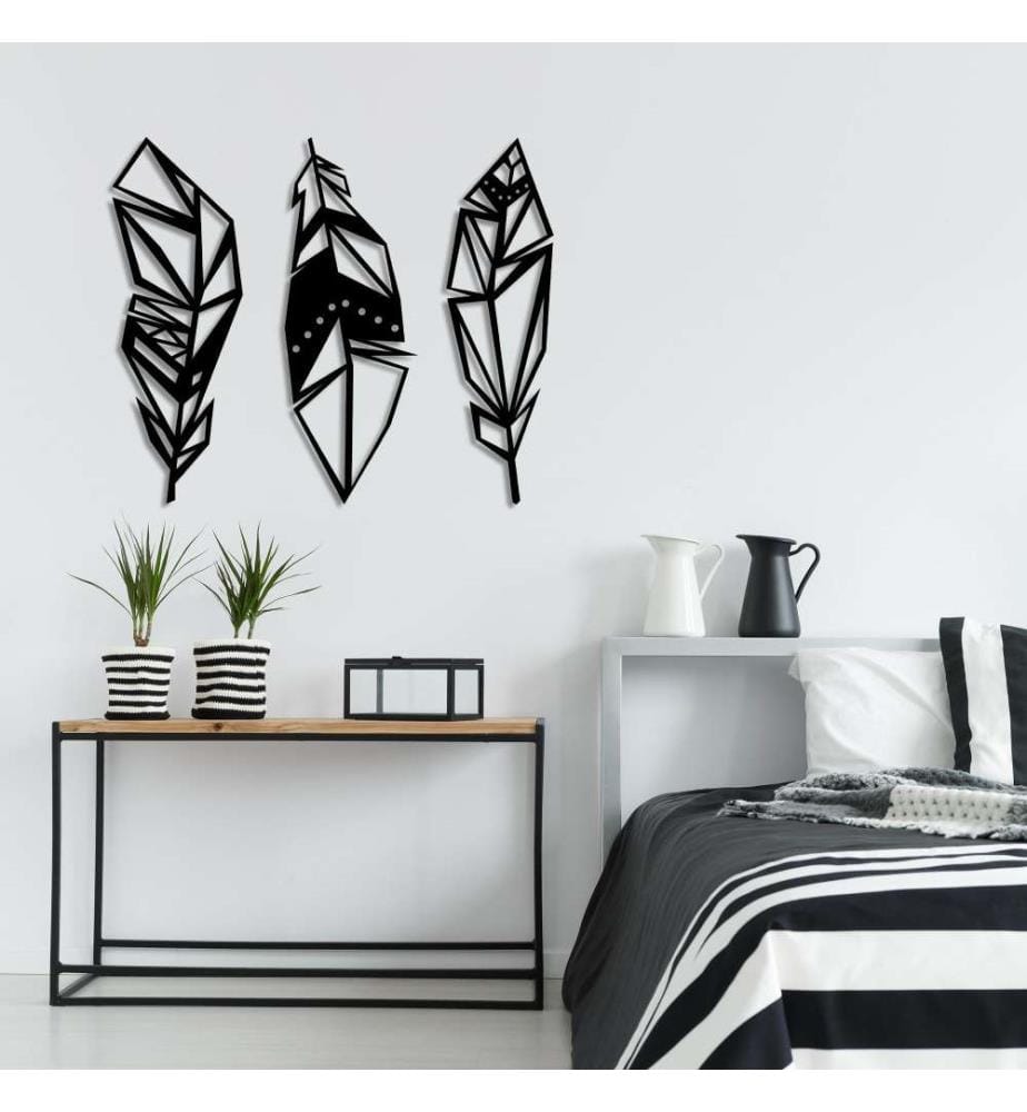 Decorative Metal Wall Accessory, Black, Metal