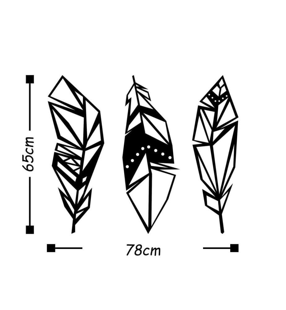 Decorative Metal Wall Accessory, Black, Metal