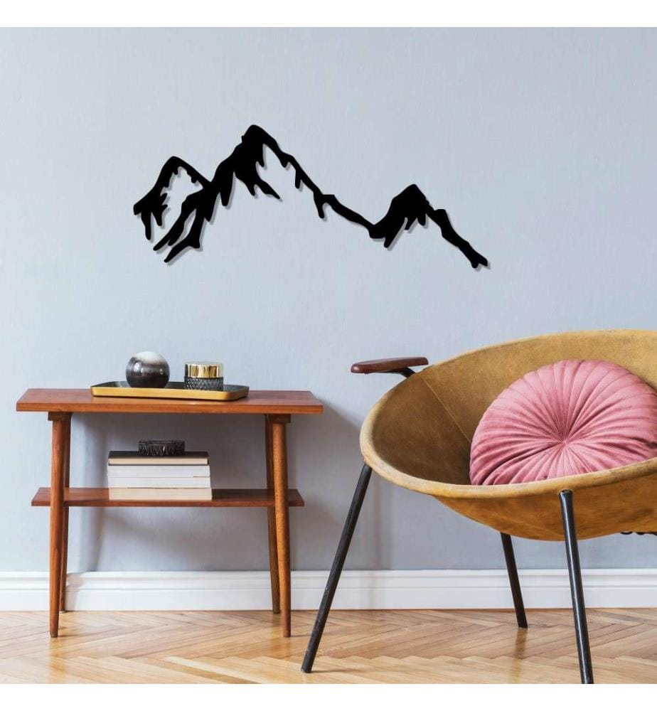 Decorative Metal Wall Accessory, Black, Metal