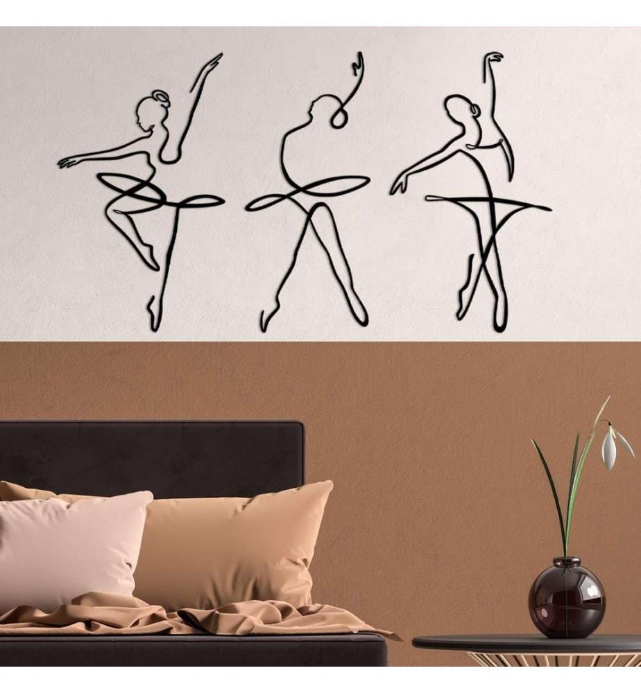 Decorative Metal Wall Accessory, Black, Metal