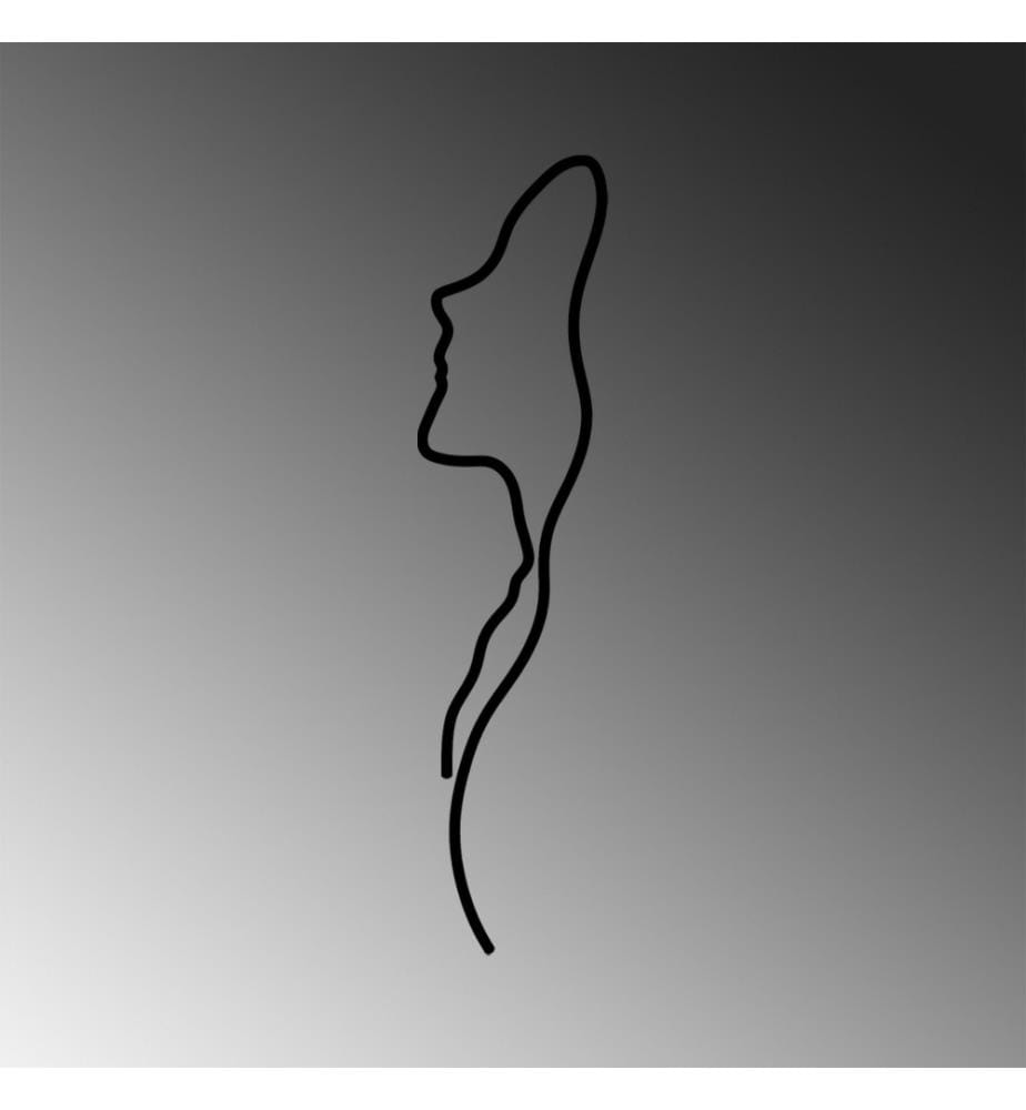 Decorative Metal Wall Accessory, Black, Metal