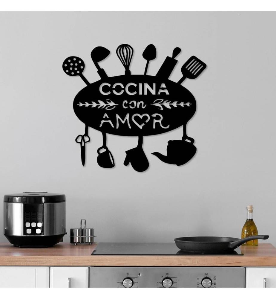 Decorative Metal Wall Accessory, Black, Metal