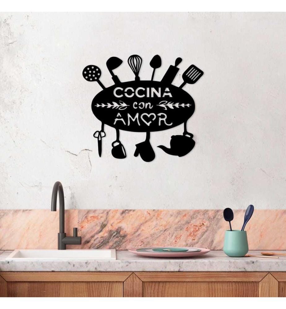 Decorative Metal Wall Accessory, Black, Metal