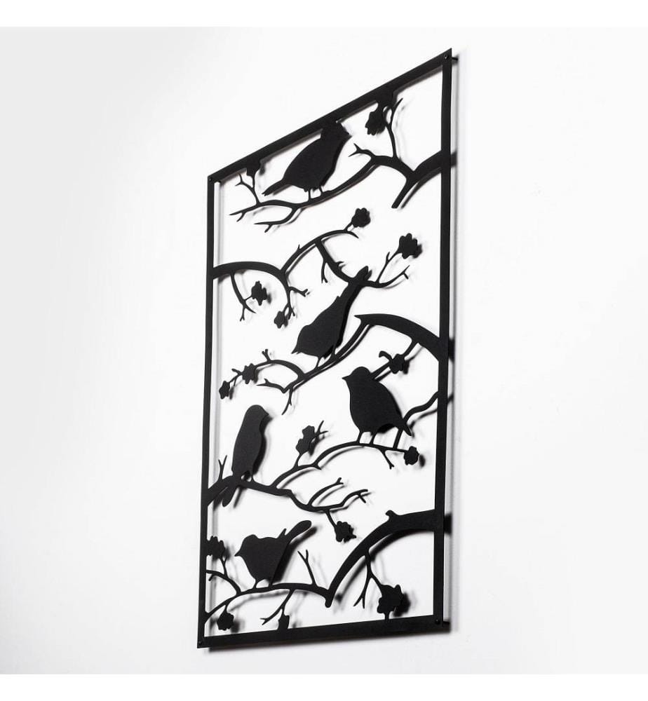Decorative Metal Wall Accessory, Black, Metal