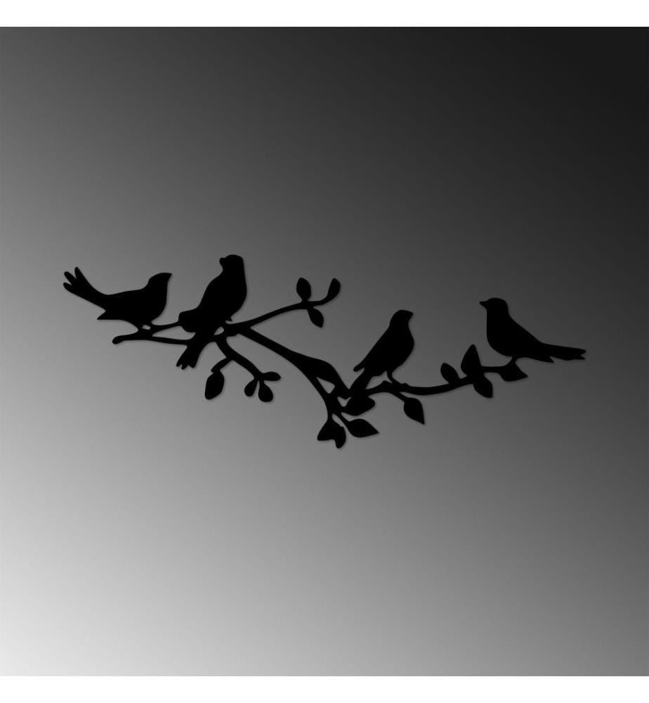 Decorative Metal Wall Accessory, Black, Metal