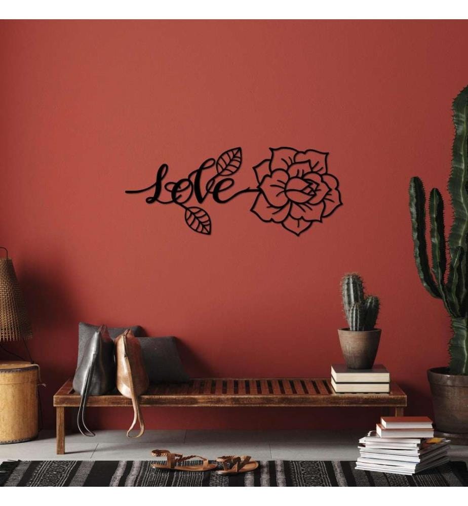 Decorative Metal Wall Accessory, Black, Metal