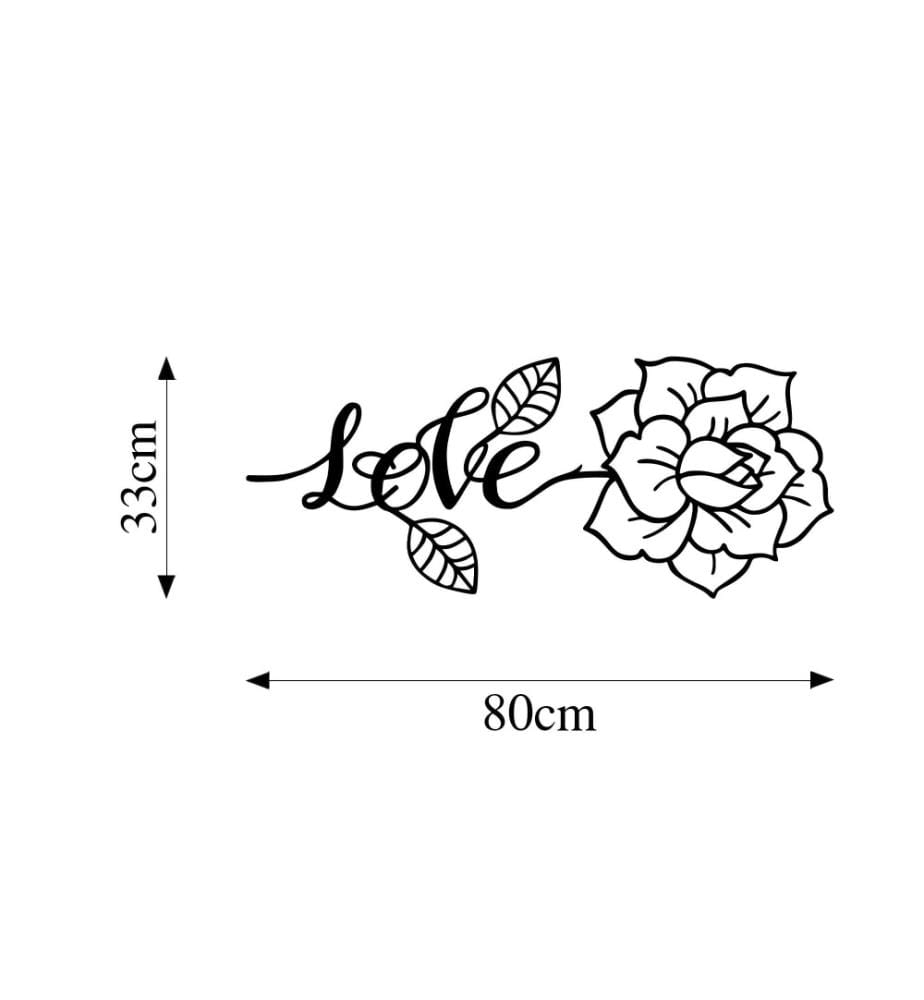 Decorative Metal Wall Accessory, Black, Metal