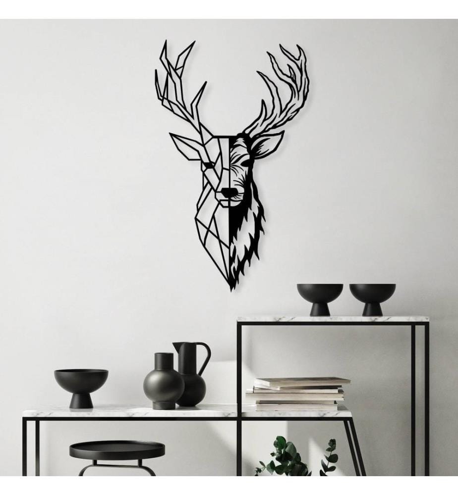 Decorative Metal Wall Accessory, Black, Metal