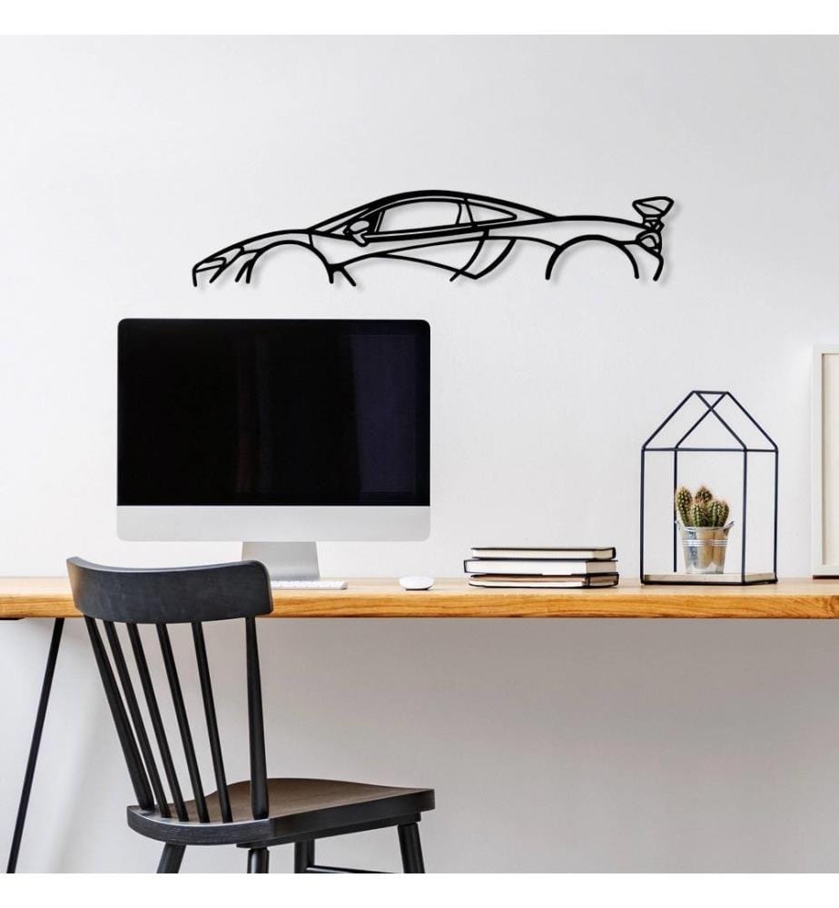Decorative Metal Wall Accessory, Black, Metal