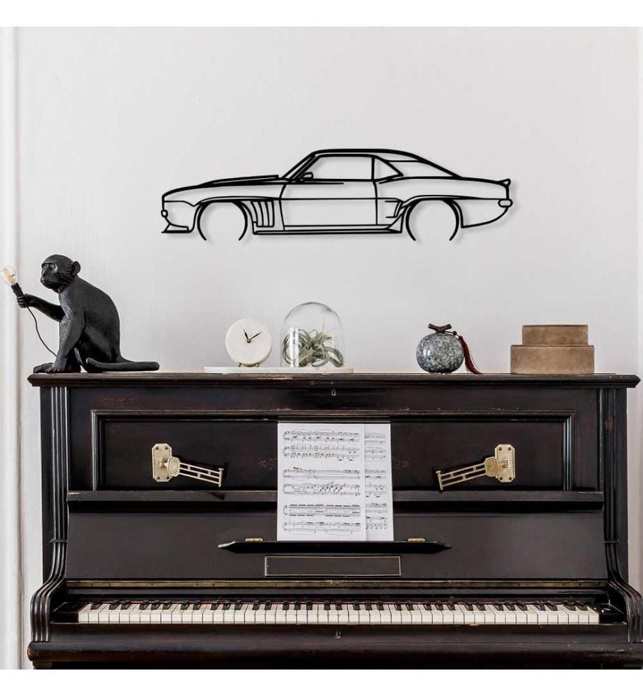 Decorative Metal Wall Accessory, Black, Metal