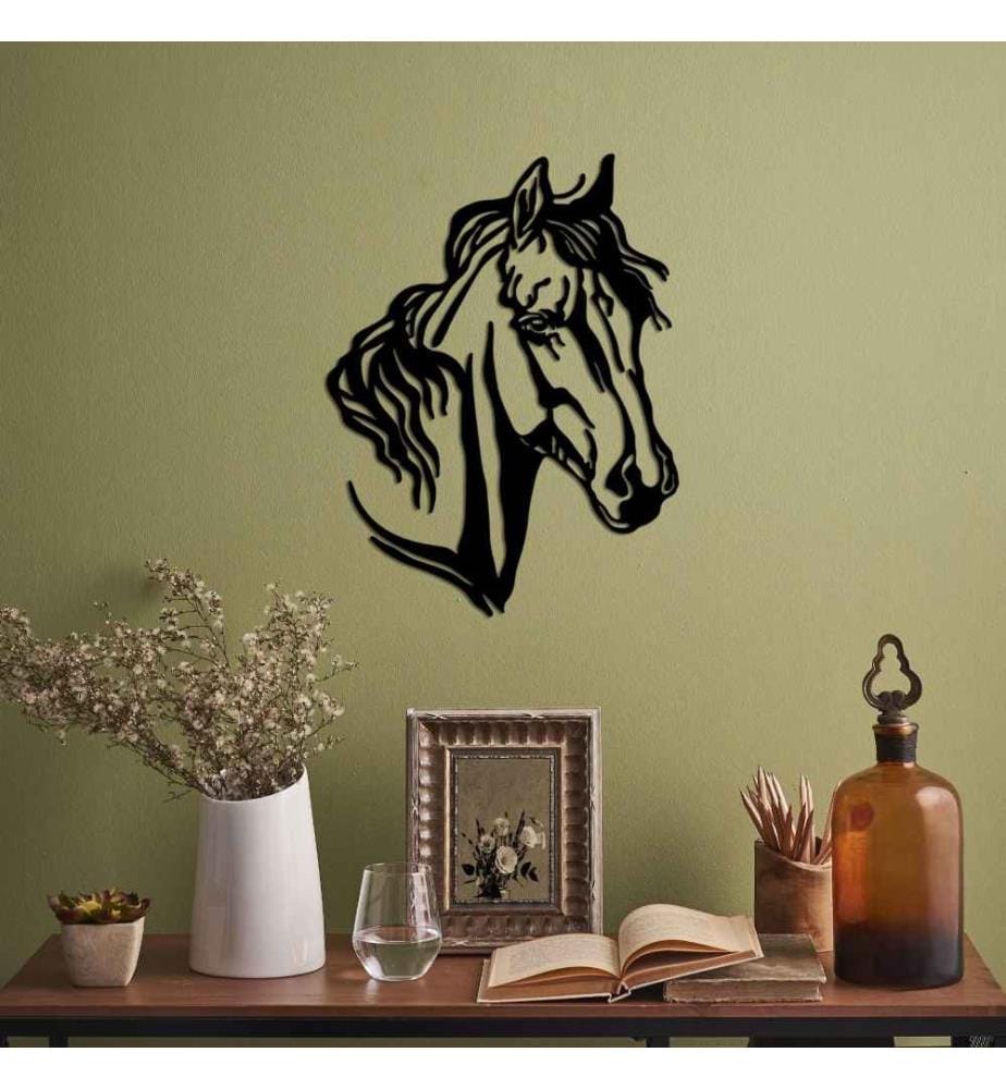 Decorative Metal Wall Accessory, Black, Metal