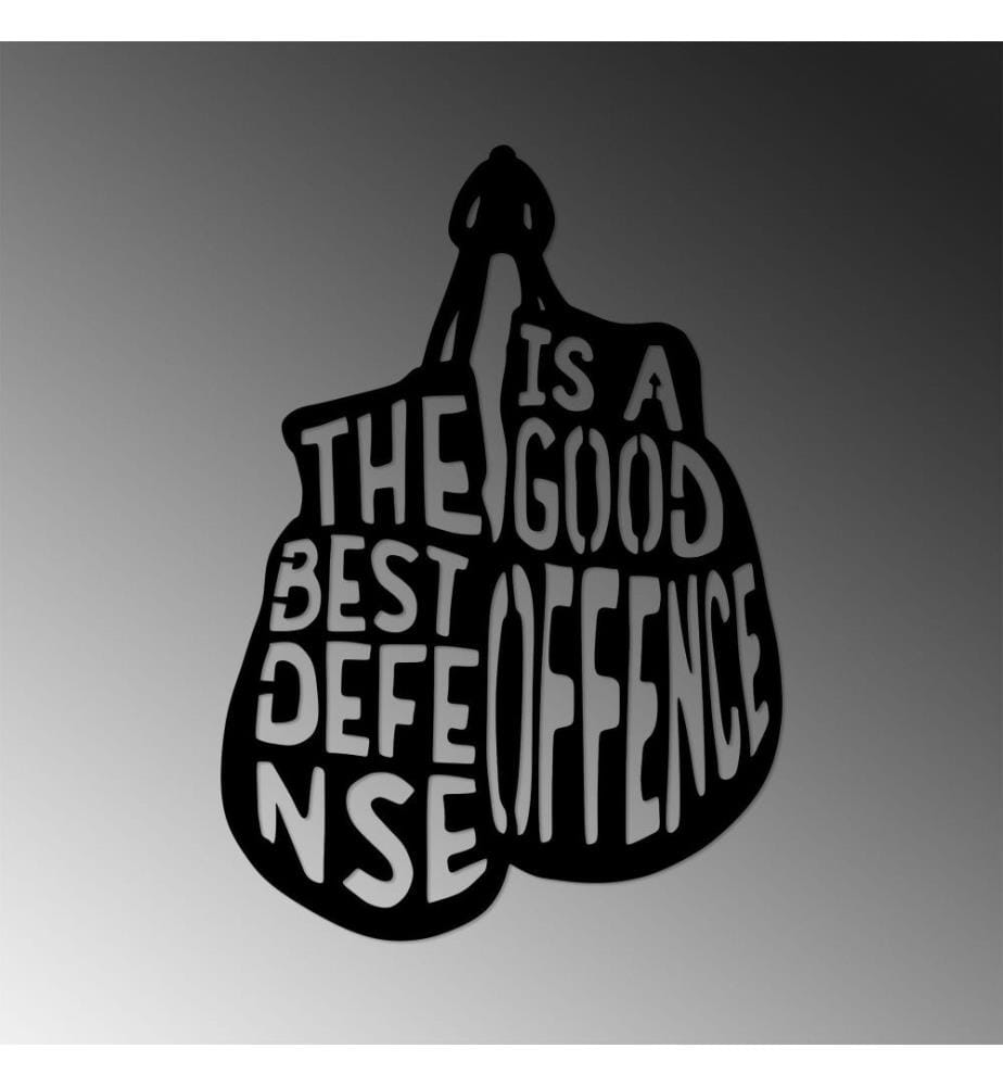 Decorative Metal Wall Accessory, Black, Metal