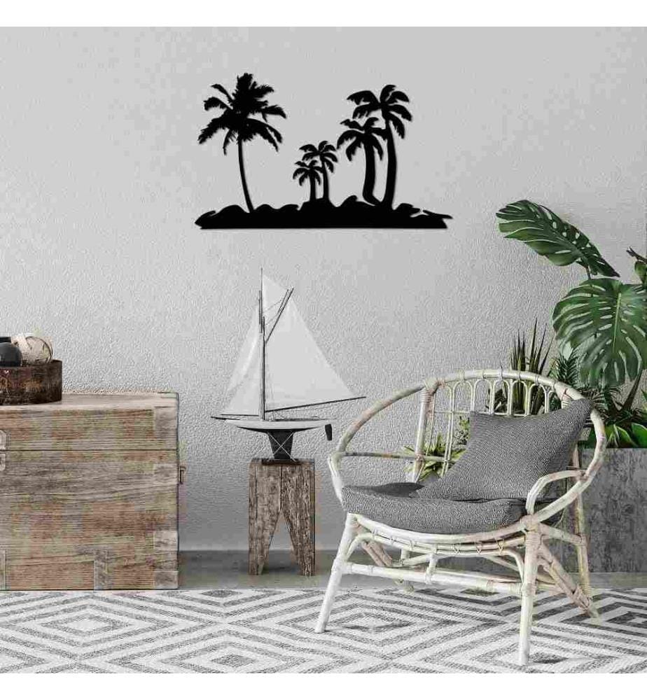 Decorative Metal Wall Accessory, Black, Metal