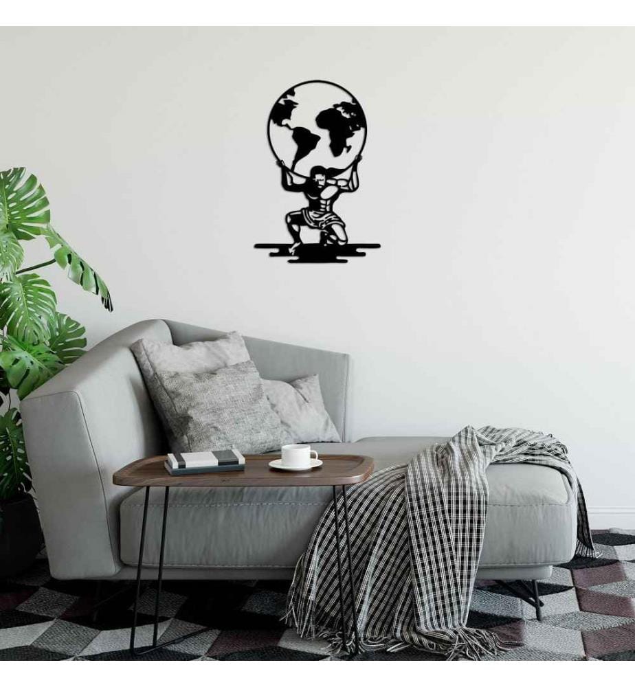 Decorative Metal Wall Accessory, Black, Metal