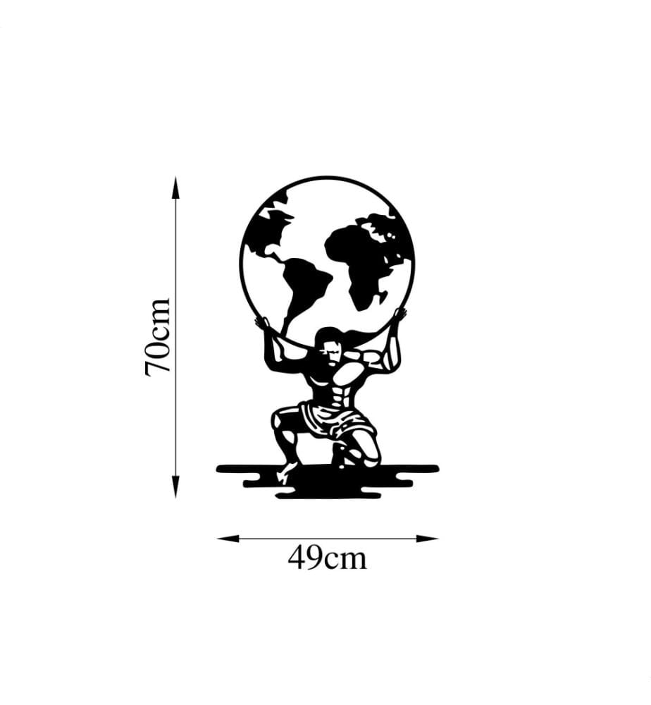 Decorative Metal Wall Accessory, Black, Metal