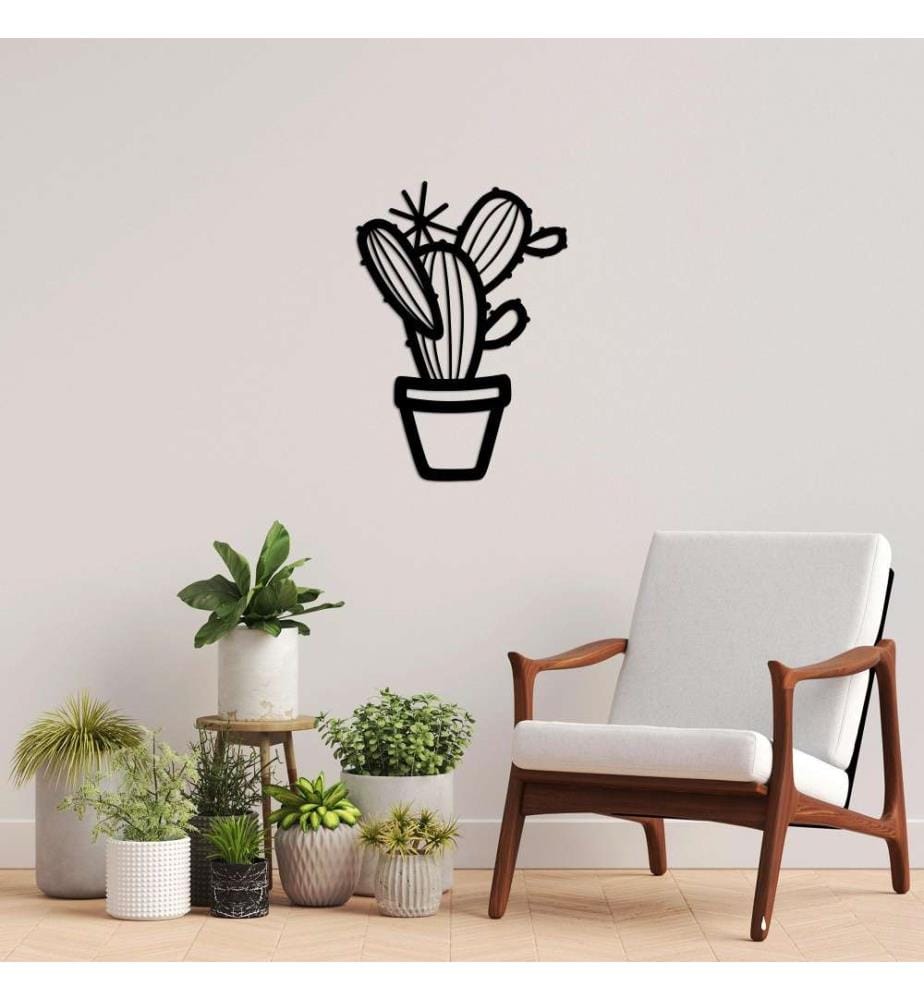 Decorative Metal Wall Accessory, Black, Metal