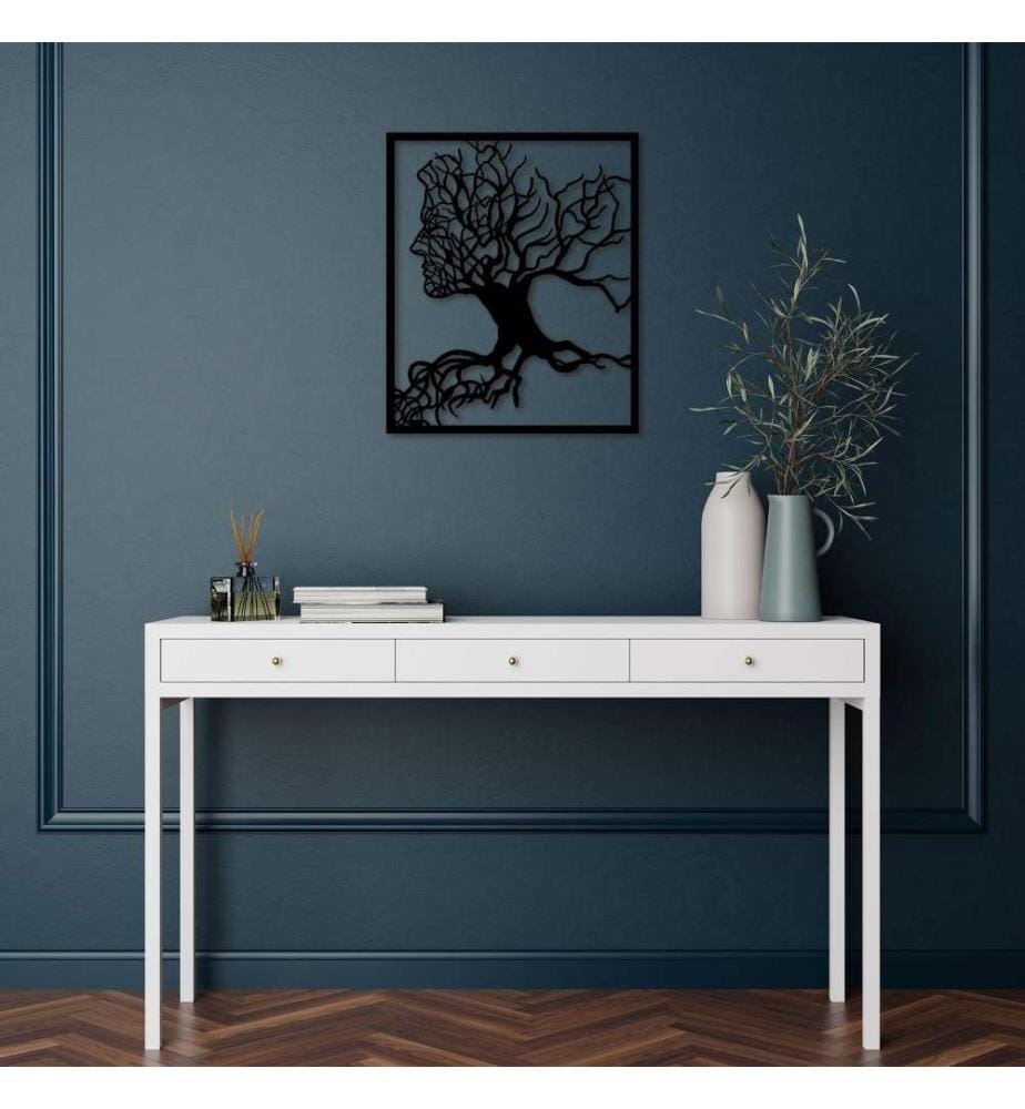 Decorative Metal Wall Accessory, Black, Metal