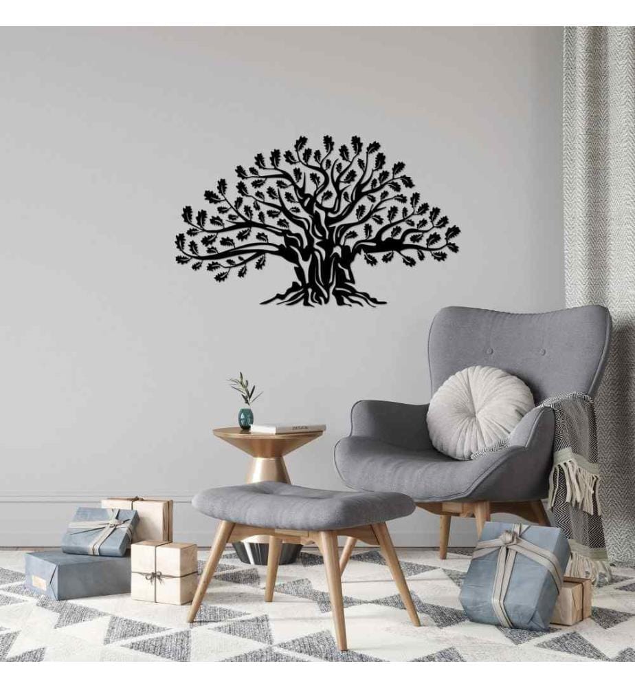 Decorative Metal Wall Accessory, Black, Metal