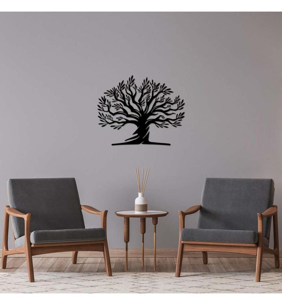 Decorative Metal Wall Accessory, Black, Metal