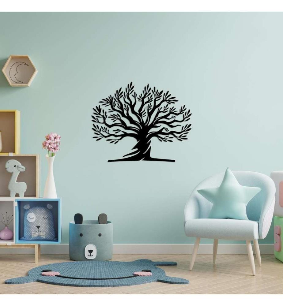 Decorative Metal Wall Accessory, Black, Metal
