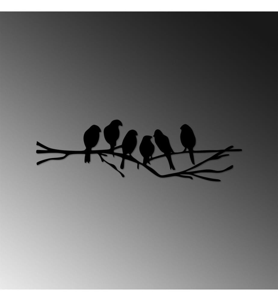 Decorative Metal Wall Accessory, Black, Metal