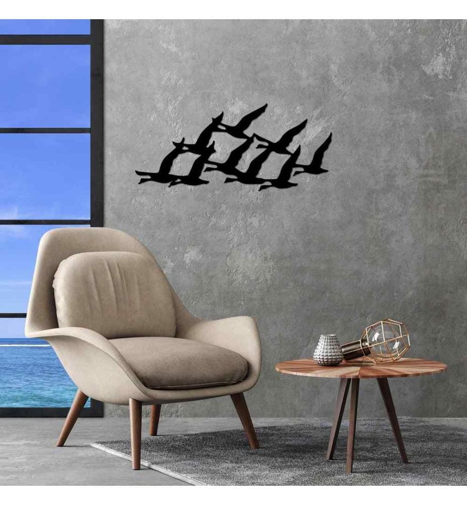 Decorative Metal Wall Accessory, Black, Metal