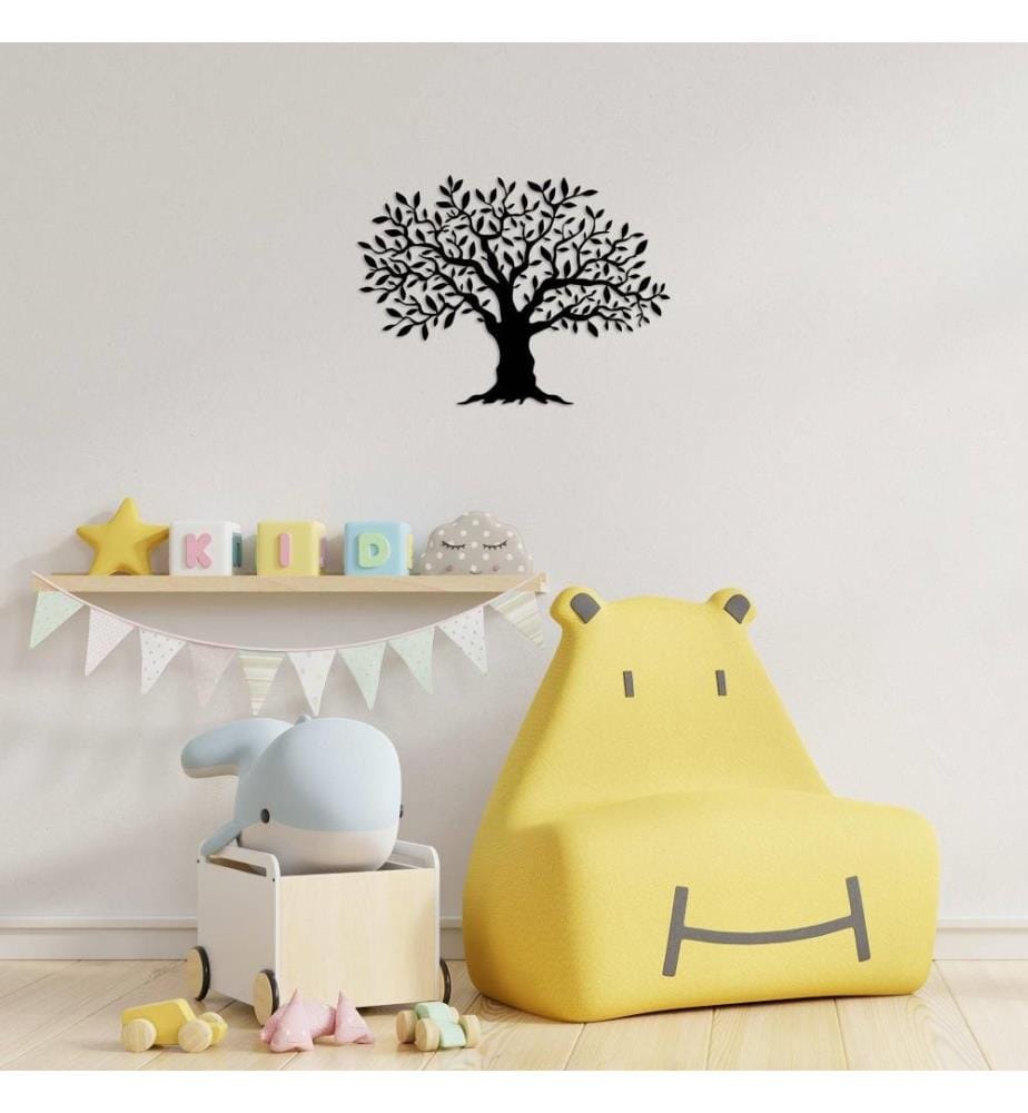 Decorative Metal Wall Accessory, Black, Metal