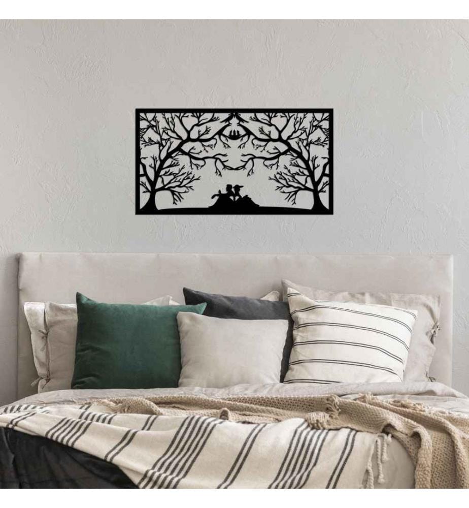Decorative Metal Wall Accessory, Black, Metal