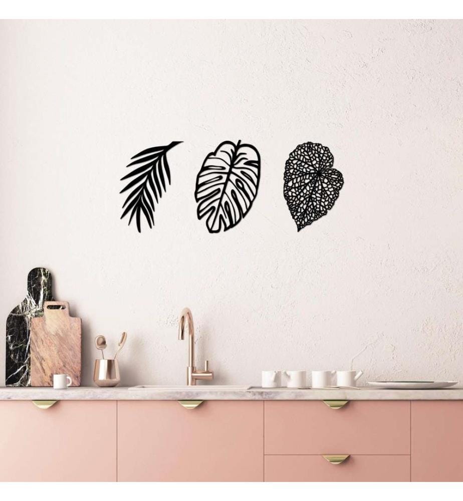 Decorative Metal Wall Accessory, Black, Metal