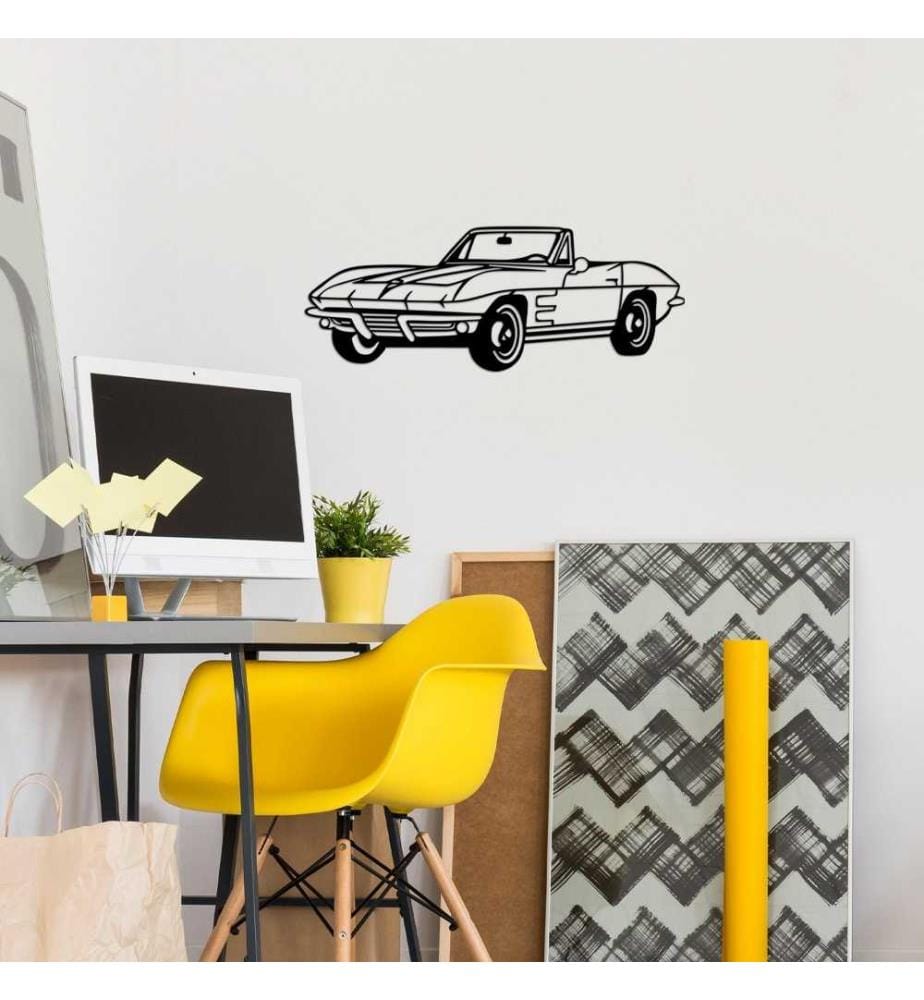 Decorative Metal Wall Accessory, Black, Metal