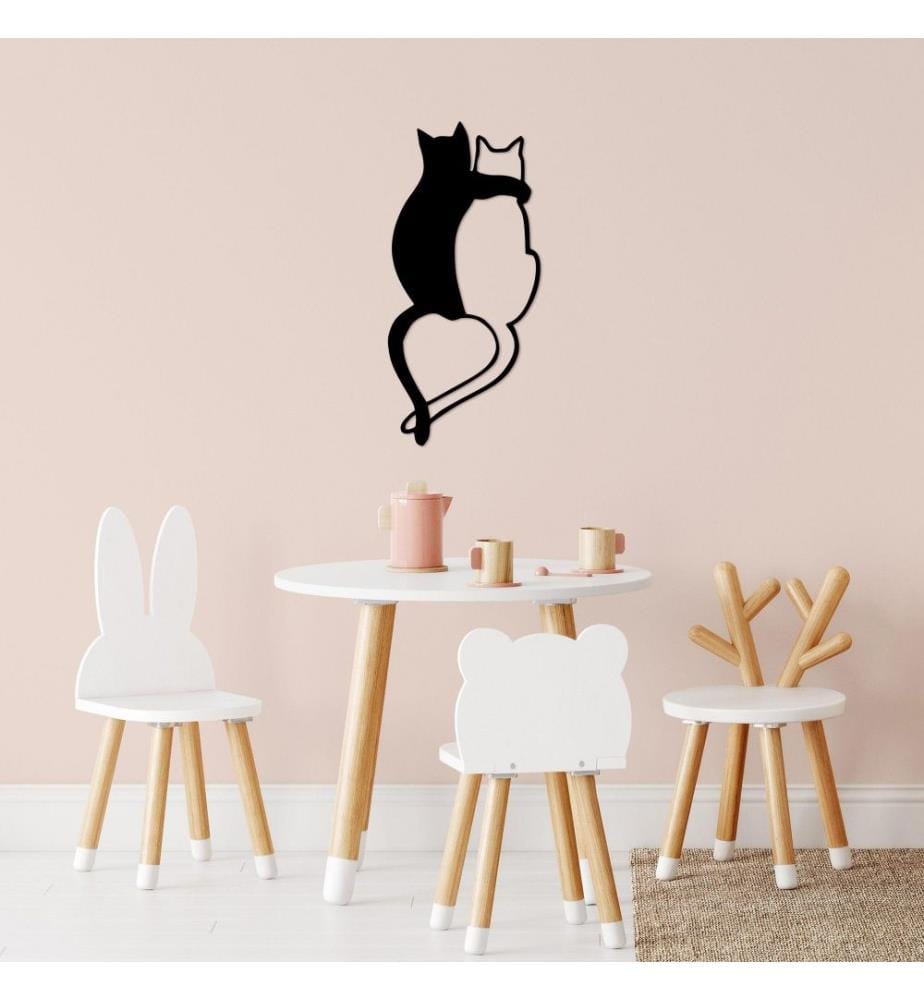Decorative Metal Wall Accessory, Black, Metal