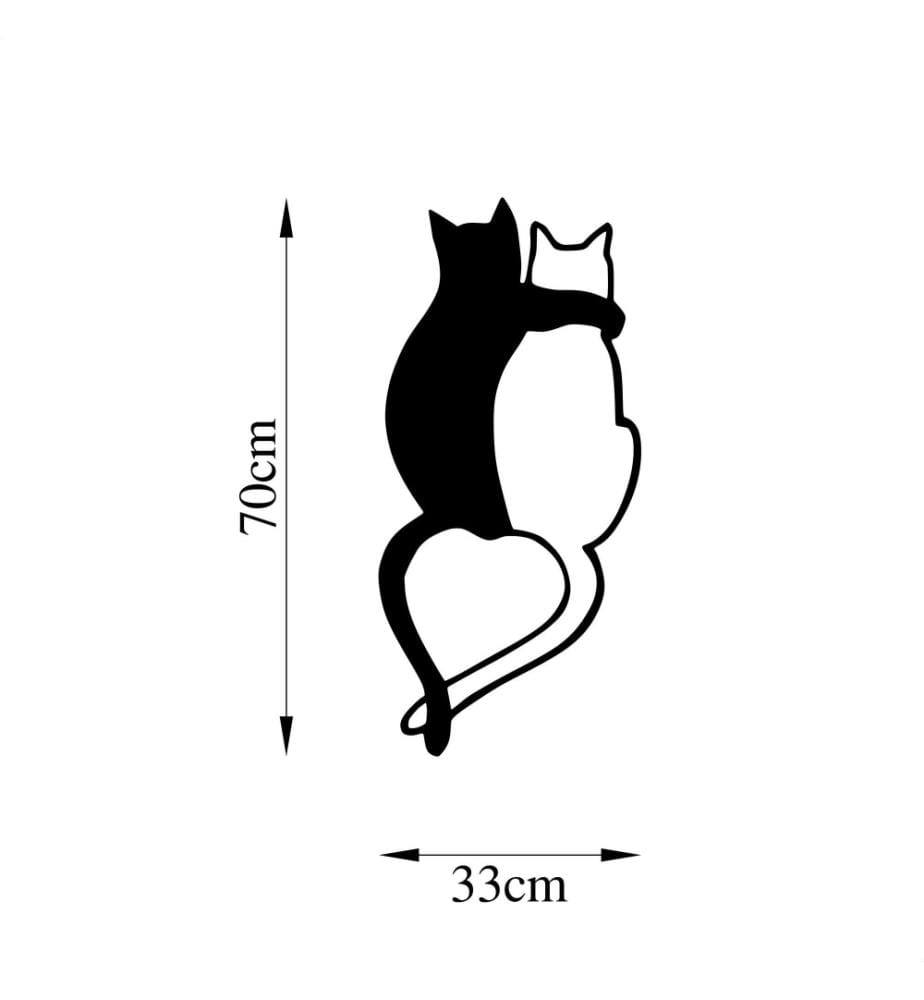 Decorative Metal Wall Accessory, Black, Metal