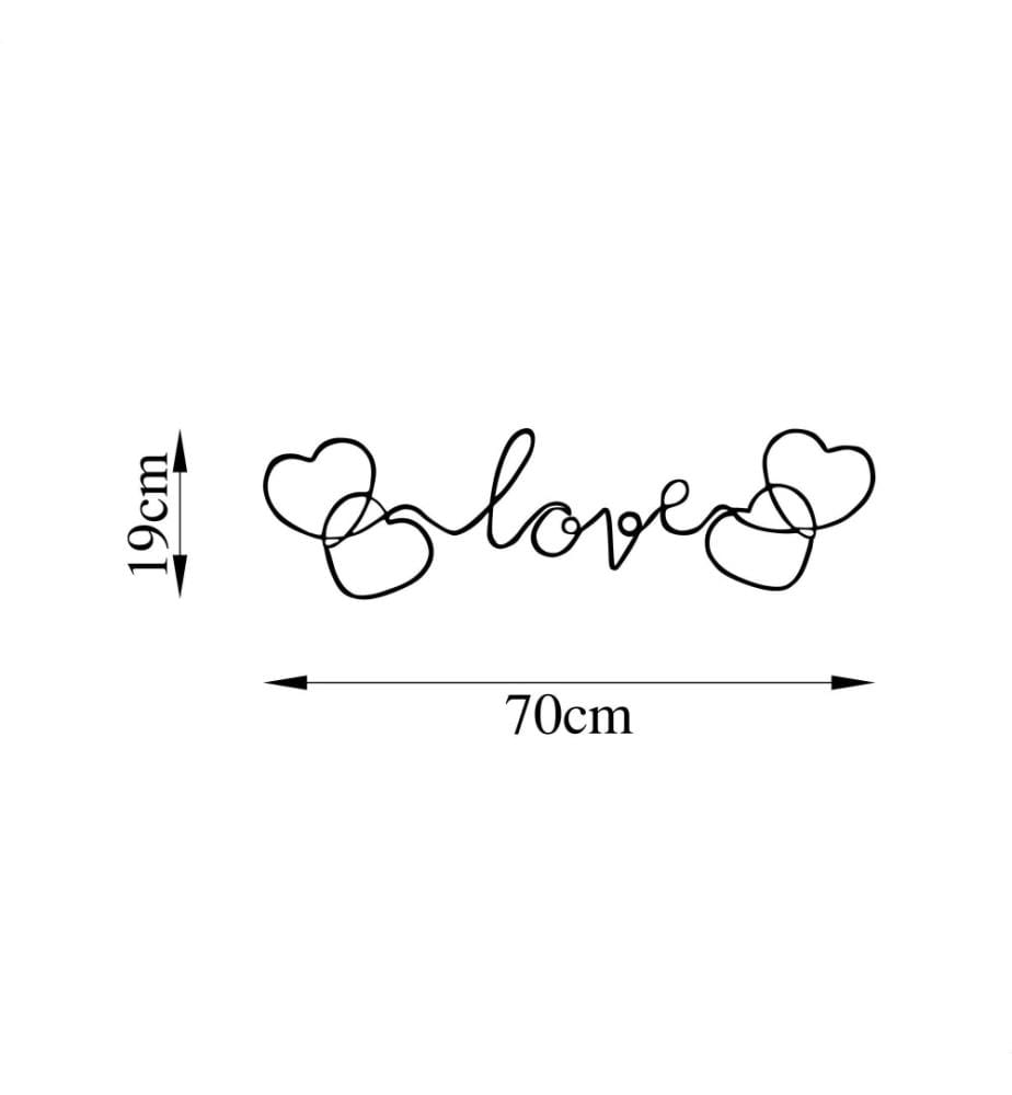 Decorative Metal Wall Accessory, Black, Metal
