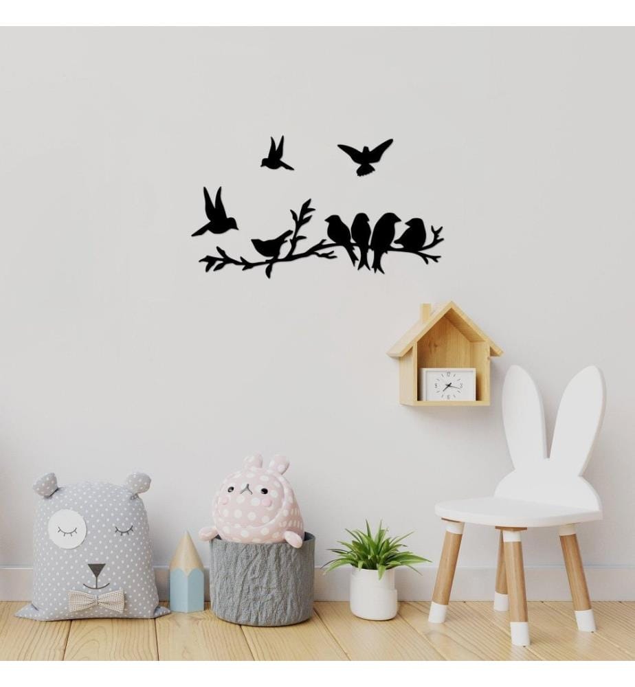 Decorative Metal Wall Accessory, Black, Metal